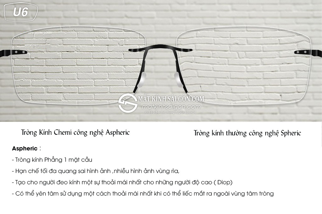 Tròng Kính 1.60 Chemi U6 BLUE LIGHT CUT - Hình 7